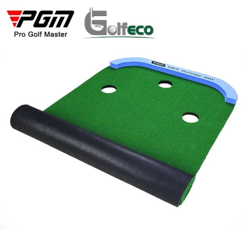 Golf Putting Mat - 3-Hole Putting Practice Mat