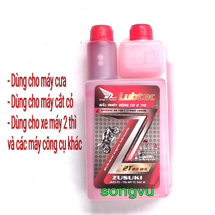 Dầu nhớt động cơ 2 thì dùng cho máy cắt cỏ, máy cưa, động cơ 2 thì