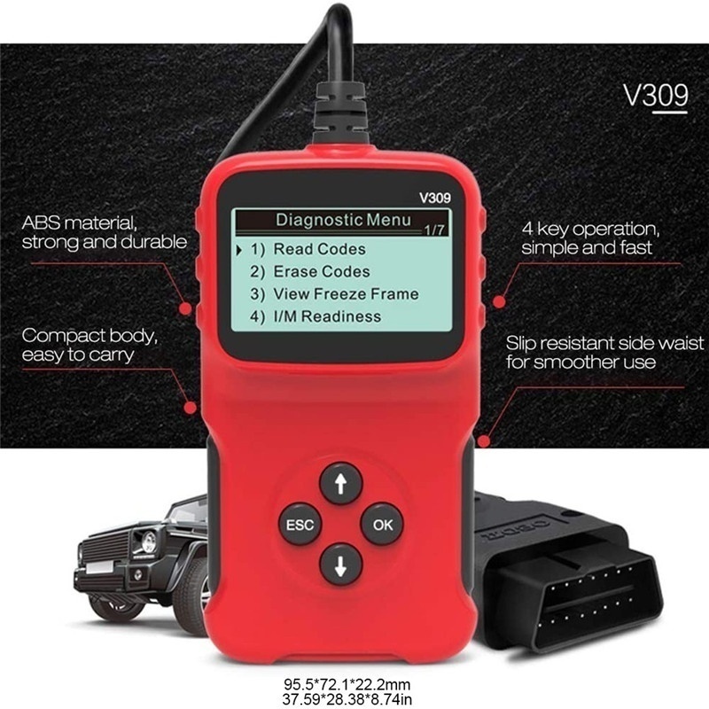 Phụ Kiện Xe Hơi, Máy Quét Công Cụ Chẩn Đoán Đầu Đọc Mã Xe Hơi OBD2 Phổ Thông