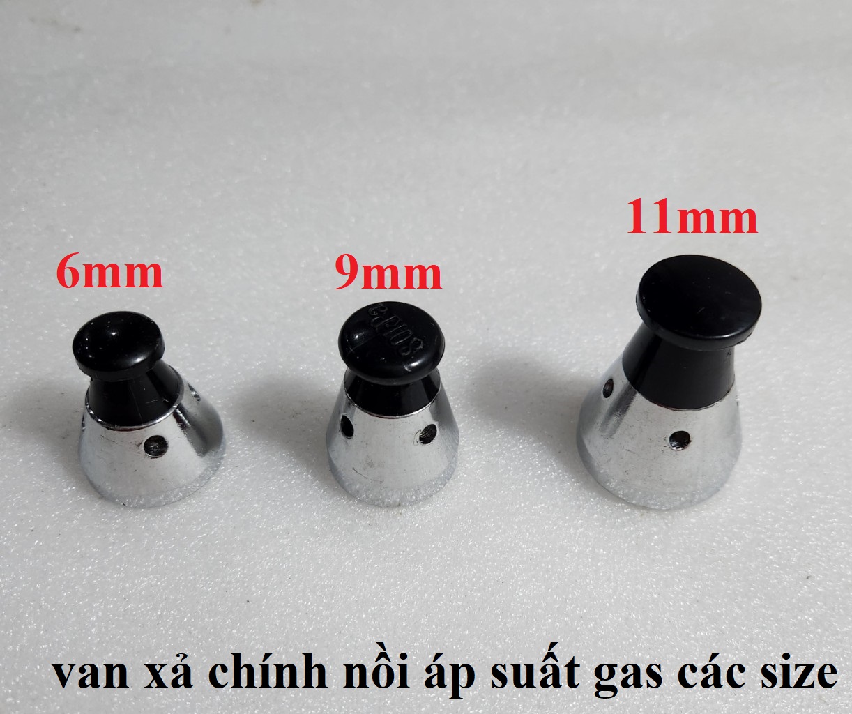 Van nồi áp suất gas các cỡ - Van áp suất kiểu 1 tay dài Supor / 2 quai kiểu Liên xô