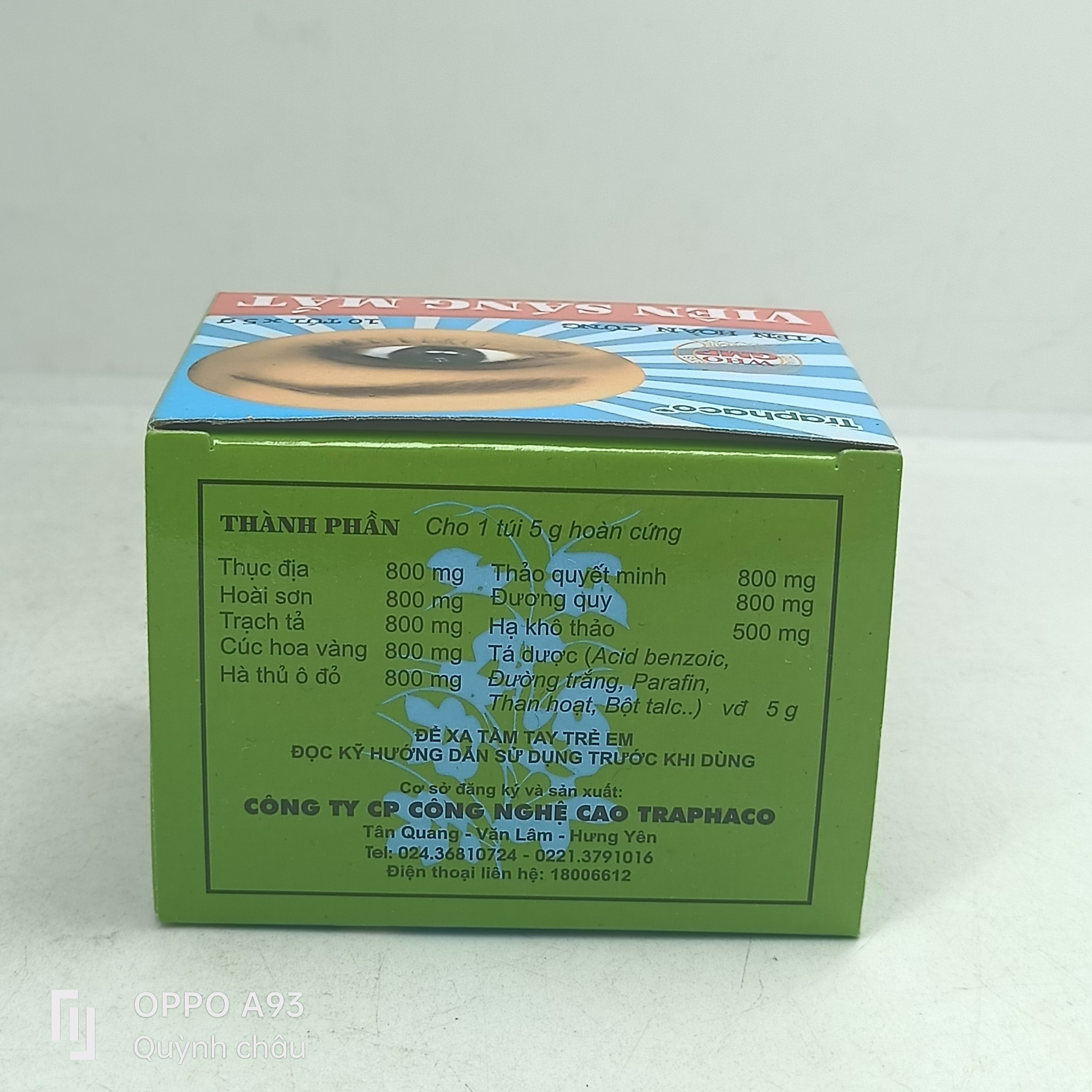 Viên sáng mắt Traphaco (10 túi x 5g/ hộp)