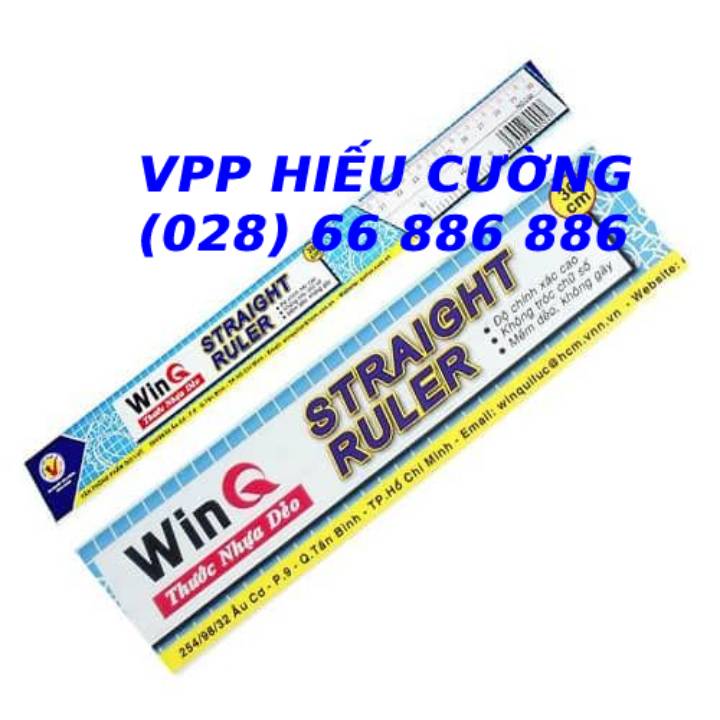 Thước kẻ 20cm, 30cm dẻo WinQ. Do VPP Hiếu Cường cung cấp