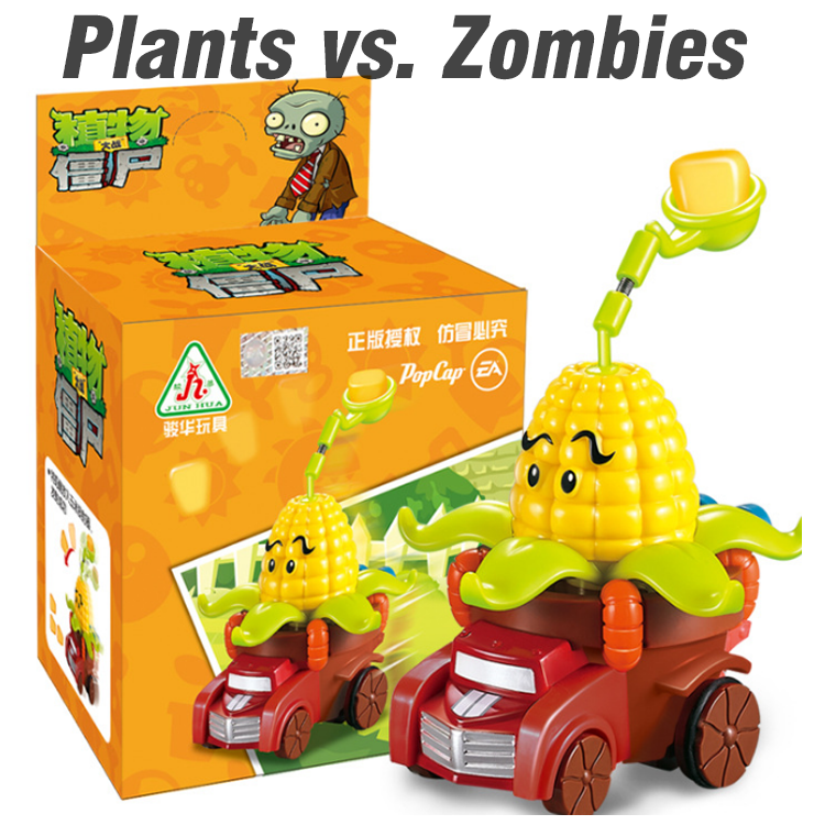 Mô hình máy bắn ngô Kernel pult đồ chơi trẻ em Plants vs Zombies