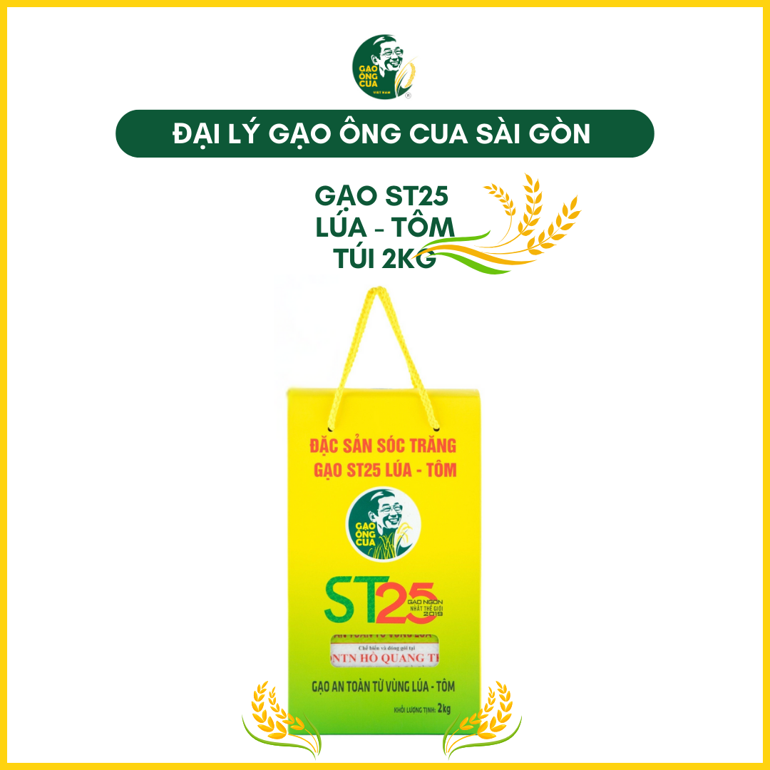 Ong Cua Rice St25 Shrimp Rice_2Kg Box (Vacuum Sealed)