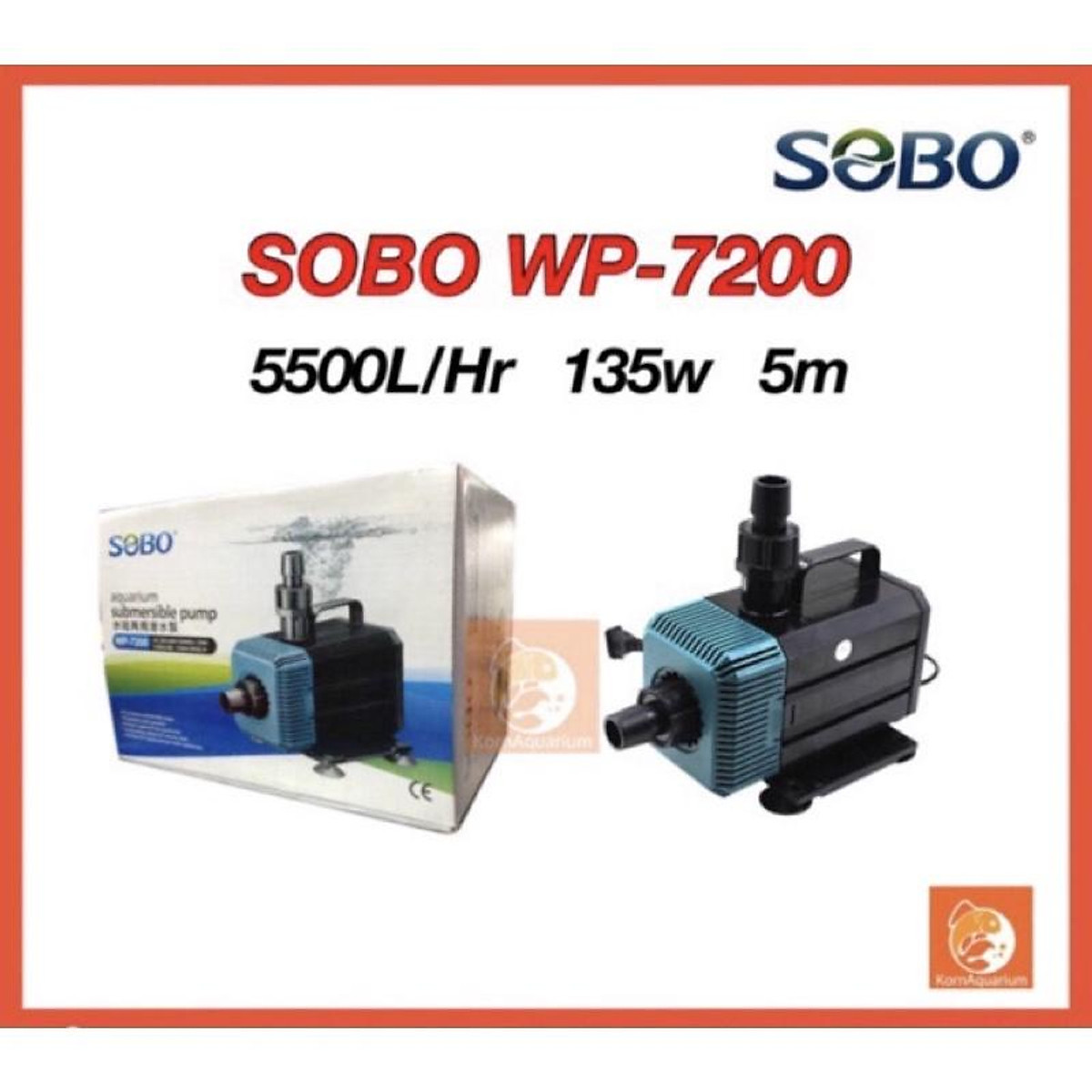 [HCM]Máy Bơm SOBO WP 5300 (80W 4000L/H)   WP 7200 135W Dành Cho Hồ Cá Cảnh