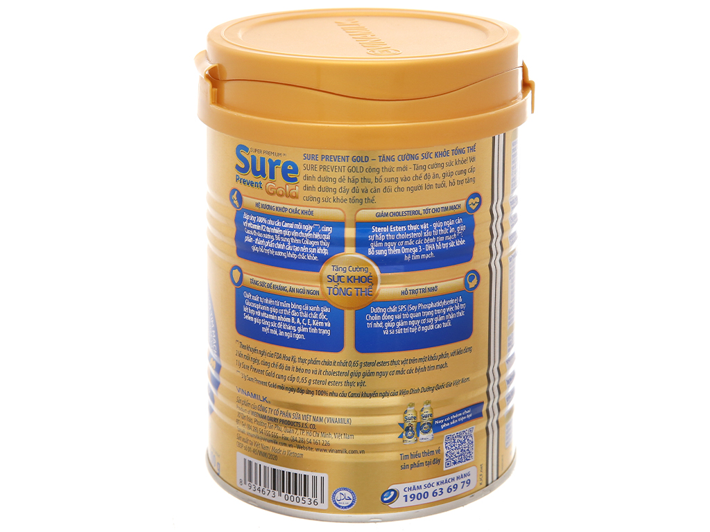 [Hoàn tiền 12%] [Mẫu mới]Sữa Bột Sure Prevent 900g