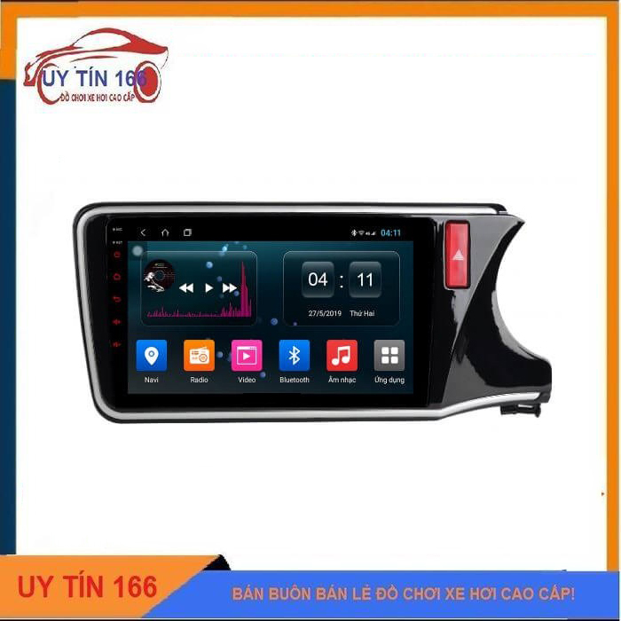 Mặt dưỡng màn hình android cho xe honda city 2014-2018 kèm dây nguồn zin theo xe