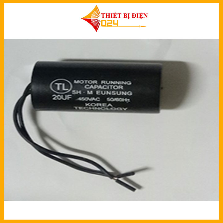 Tụ bm cbb60 20uf-450v loại tốt dùng cho máy bơm - mô tơ