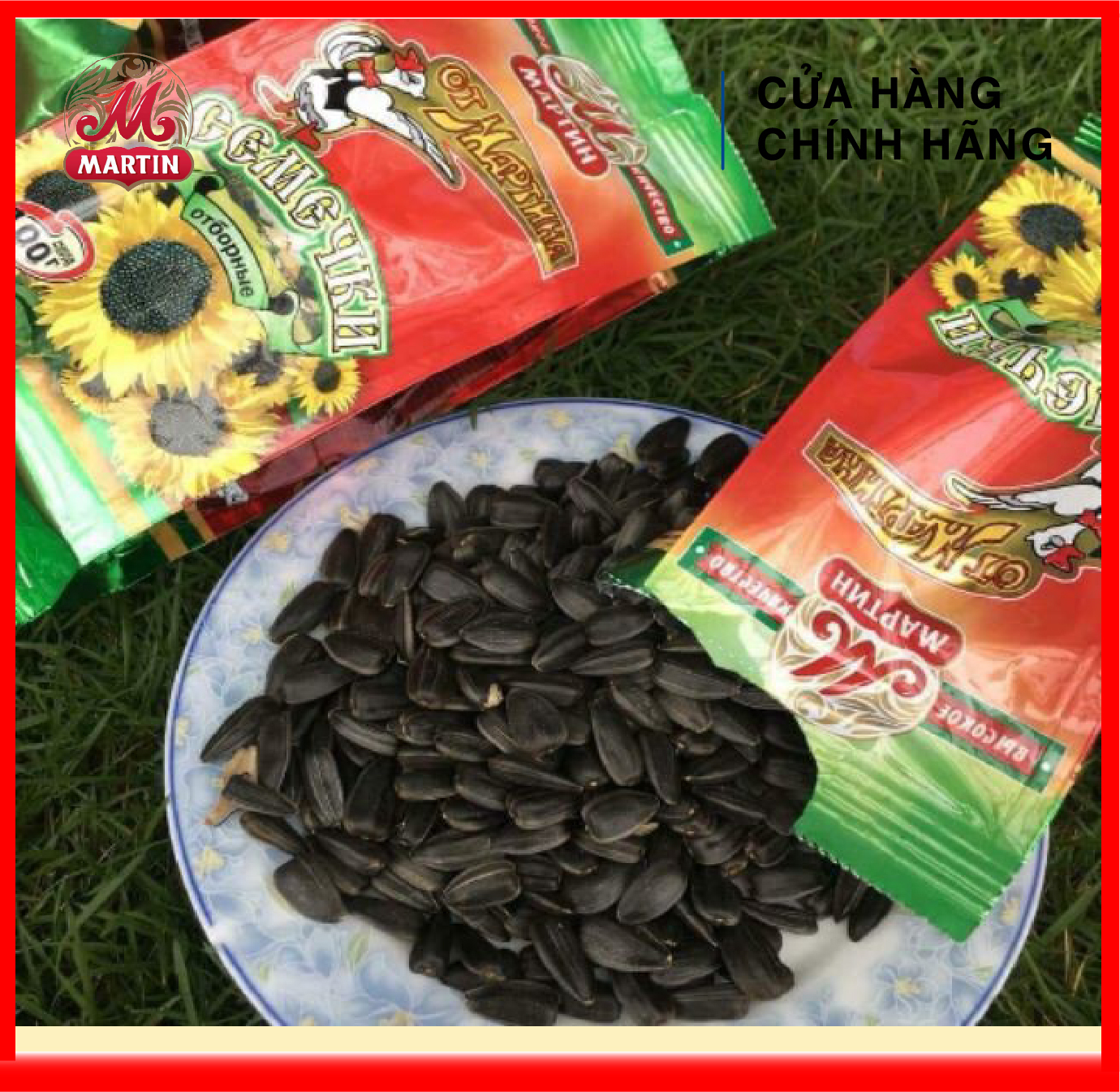 Hạt hướng dương MARTIN hiệu con vịt Nga 500g