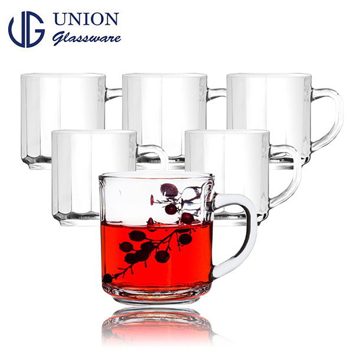 Bộ  6 Ly Quai Thủy Tinh Thái Lan 295ml UG 345
