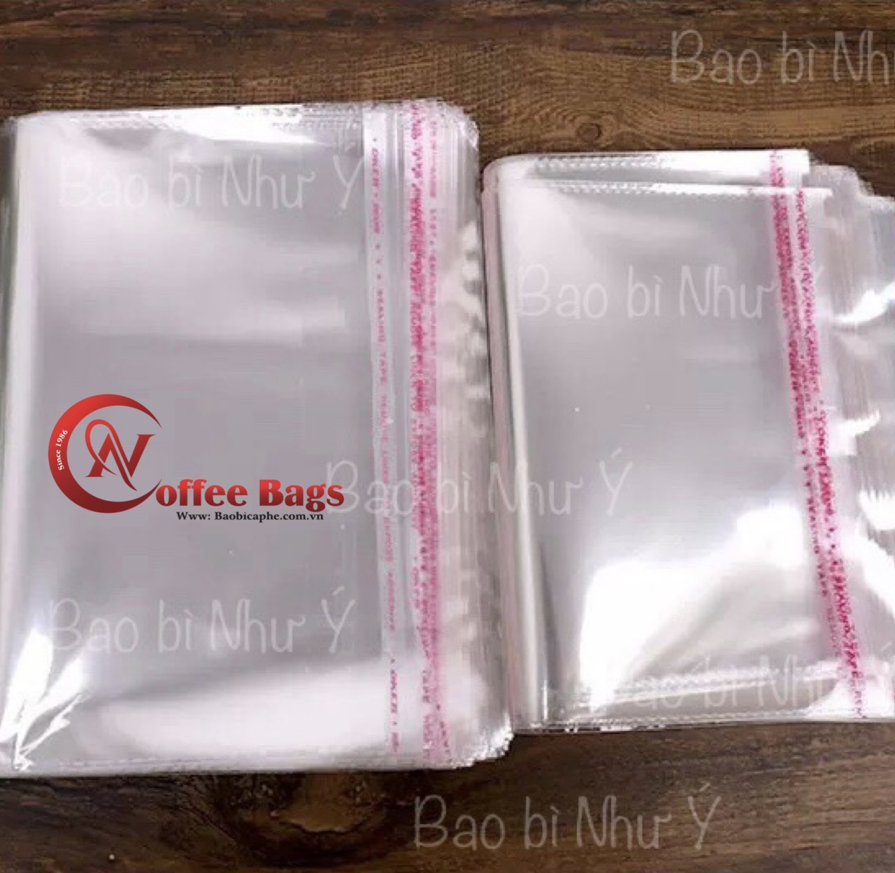 Túi OPP dáng miệng, túi OPP đựng quần áo