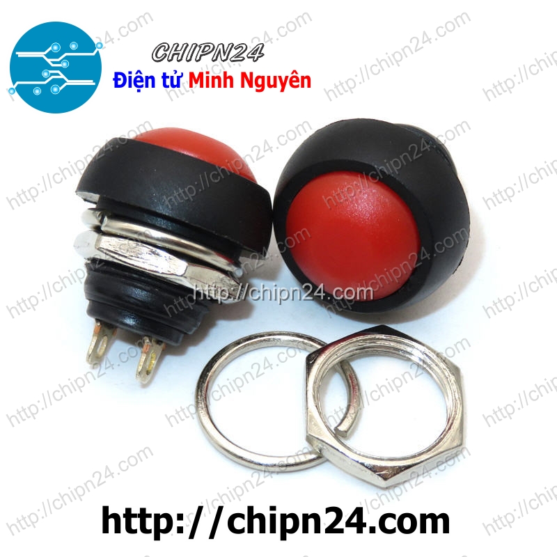 [1 cái] (G6) Nút Nhấn Nhả Chống Nước PBS-33B Đỏ