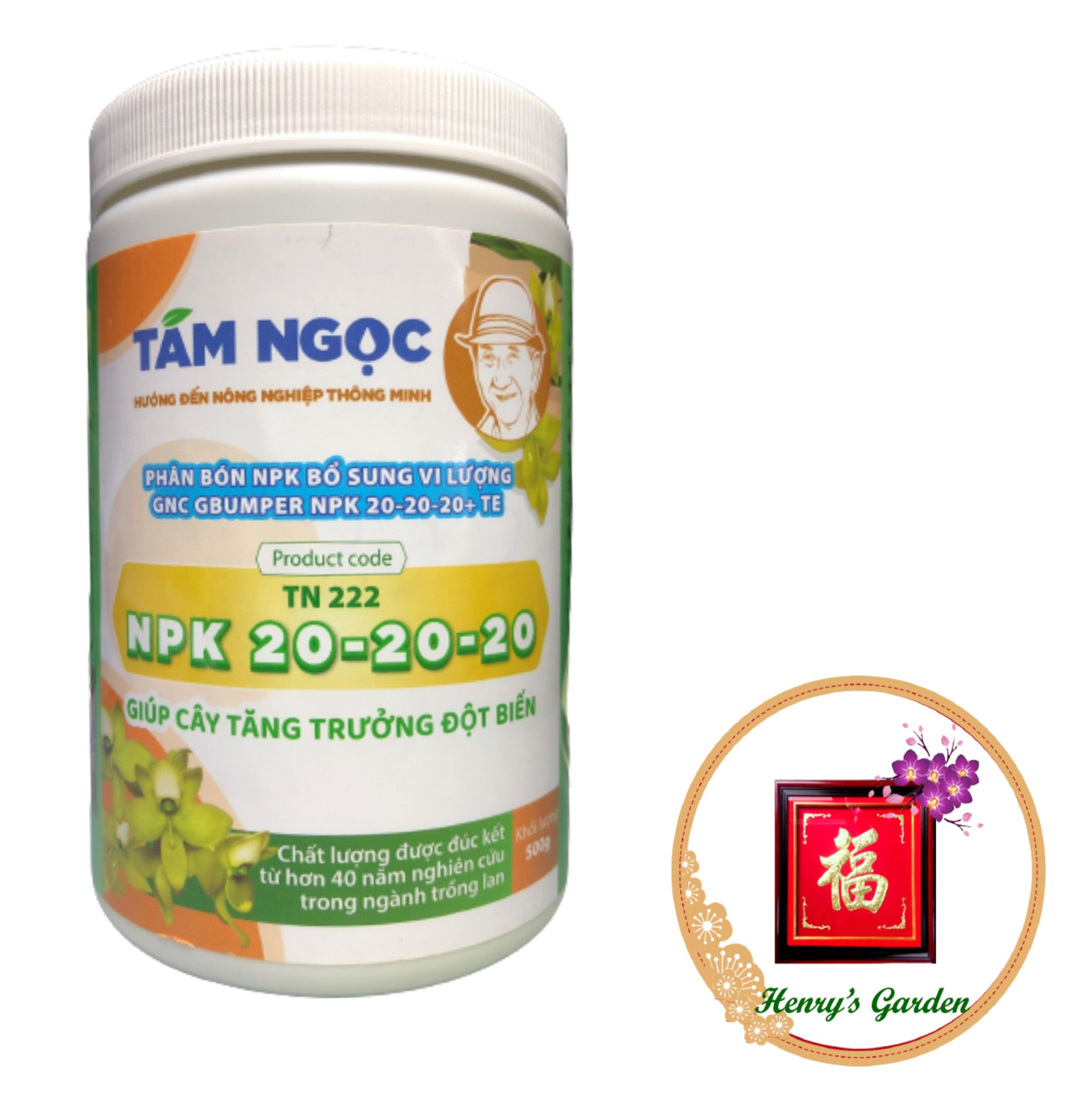 Phân bón npk bổ sung vi lượng npk 20-20-20+te tn 222 - #433a# 500g
