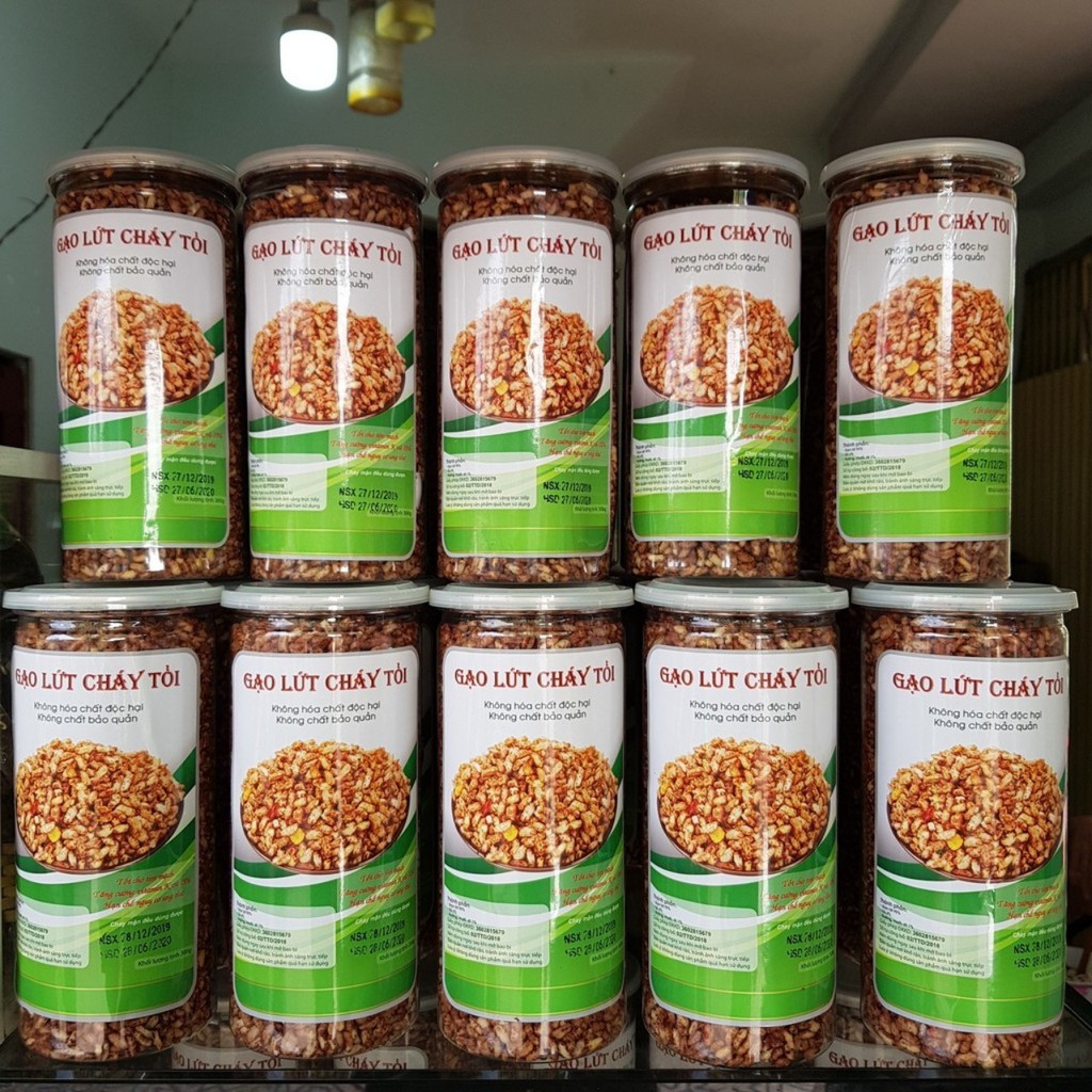 GẠO LỨT cháy tỏi  - combo 3 hũ 300g