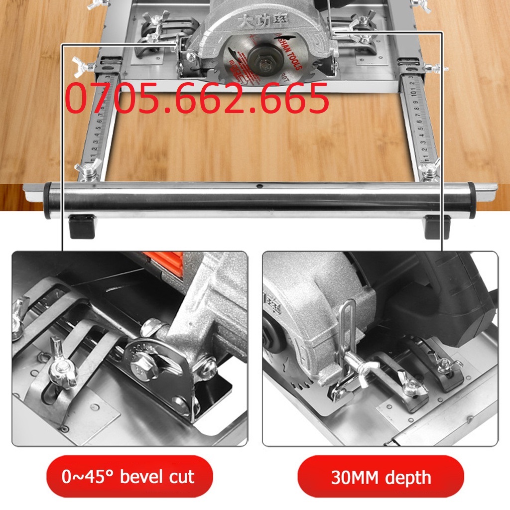 KHUNG CỮ CẮT VÁN PHAY GỖ DÙNG CHO MÁY CẮT VÀ MÁY PHAY