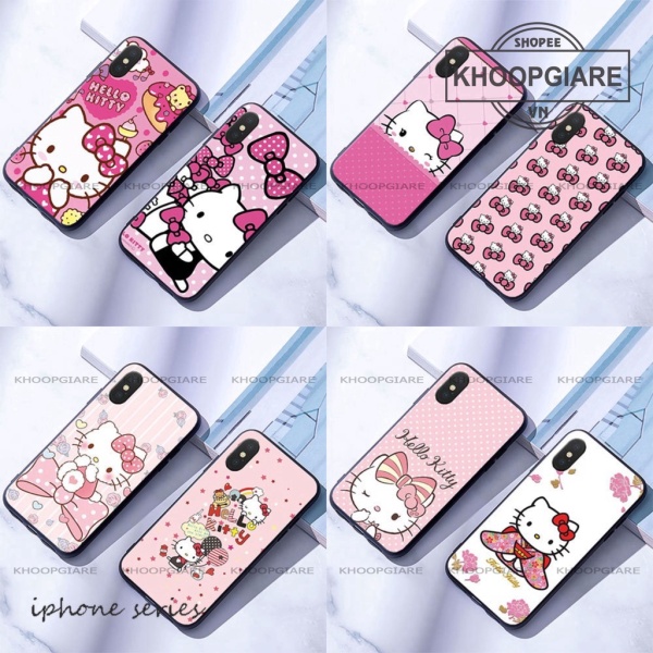 Ốp lưng IPhone 6, 6S, 6 plus, 6s plus,7, 8 Plus, X, XS, XSMAX hình Hello Kitty