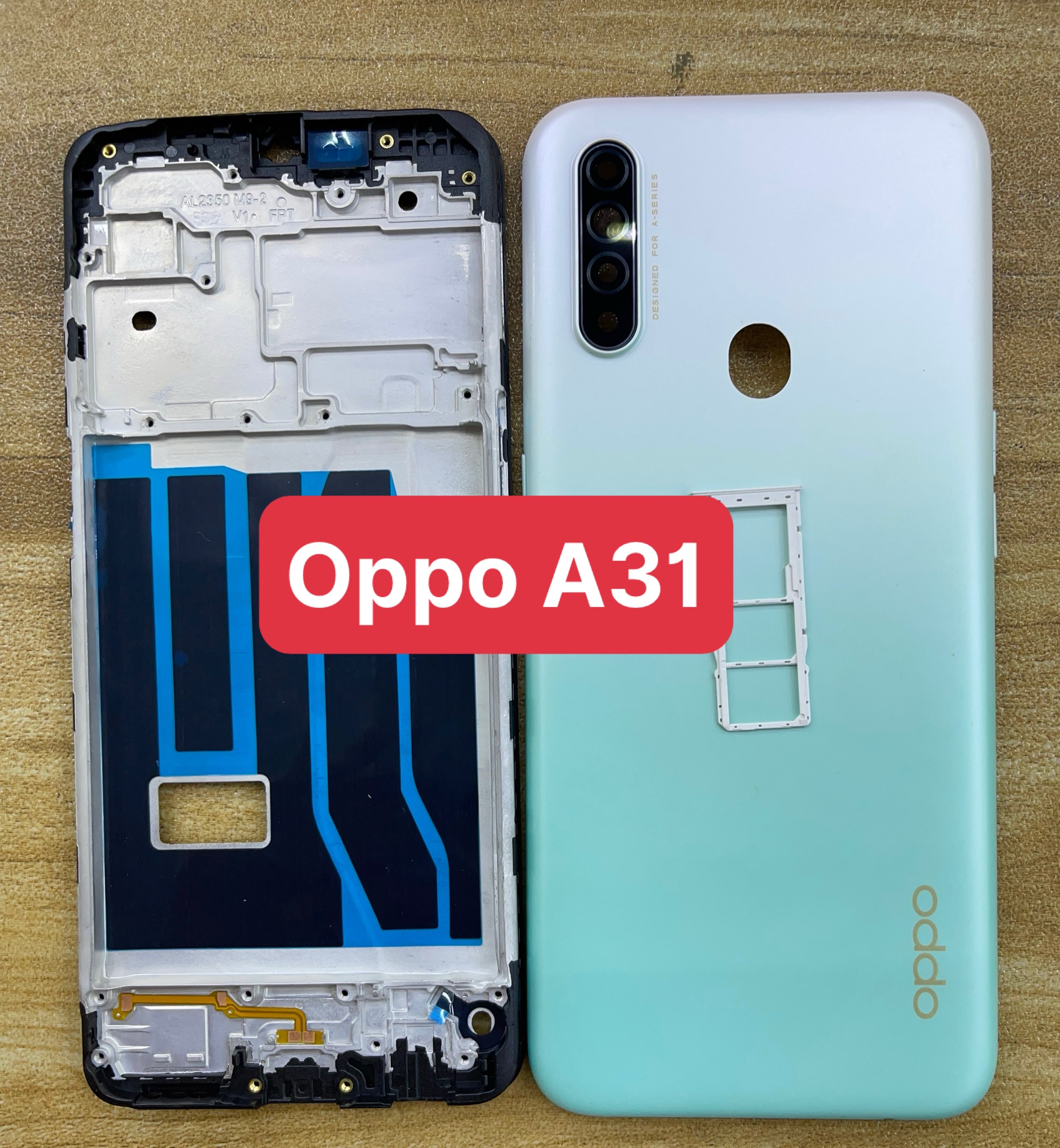 bộ vỏ oppo A31 2020 ZIN MỚI (KÍNH CAM,LƯNG,PHÍM BẤM,SƯỜN)
