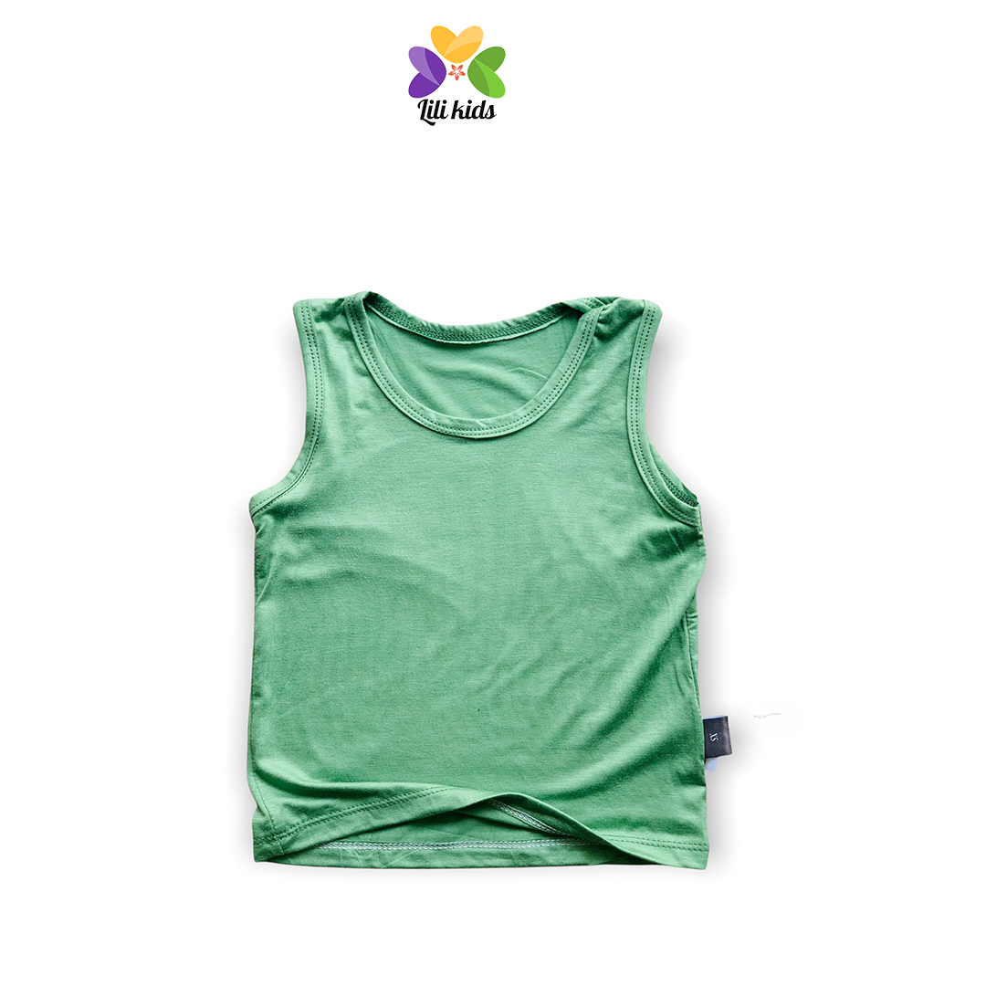 Áo Ba Lỗ Cho Bé Trai Bé Gái LILIKIDS Áo Ba Lỗ Chất Thun Lạnh Trơn Thoáng Mát ABL02