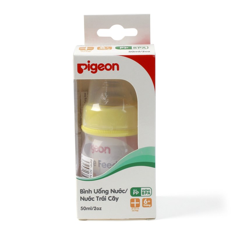 Bình uống nước Pigeon 50ml - bình uống nước và nước trái cây Pigeon - binh sua tap uong nuoc cho be