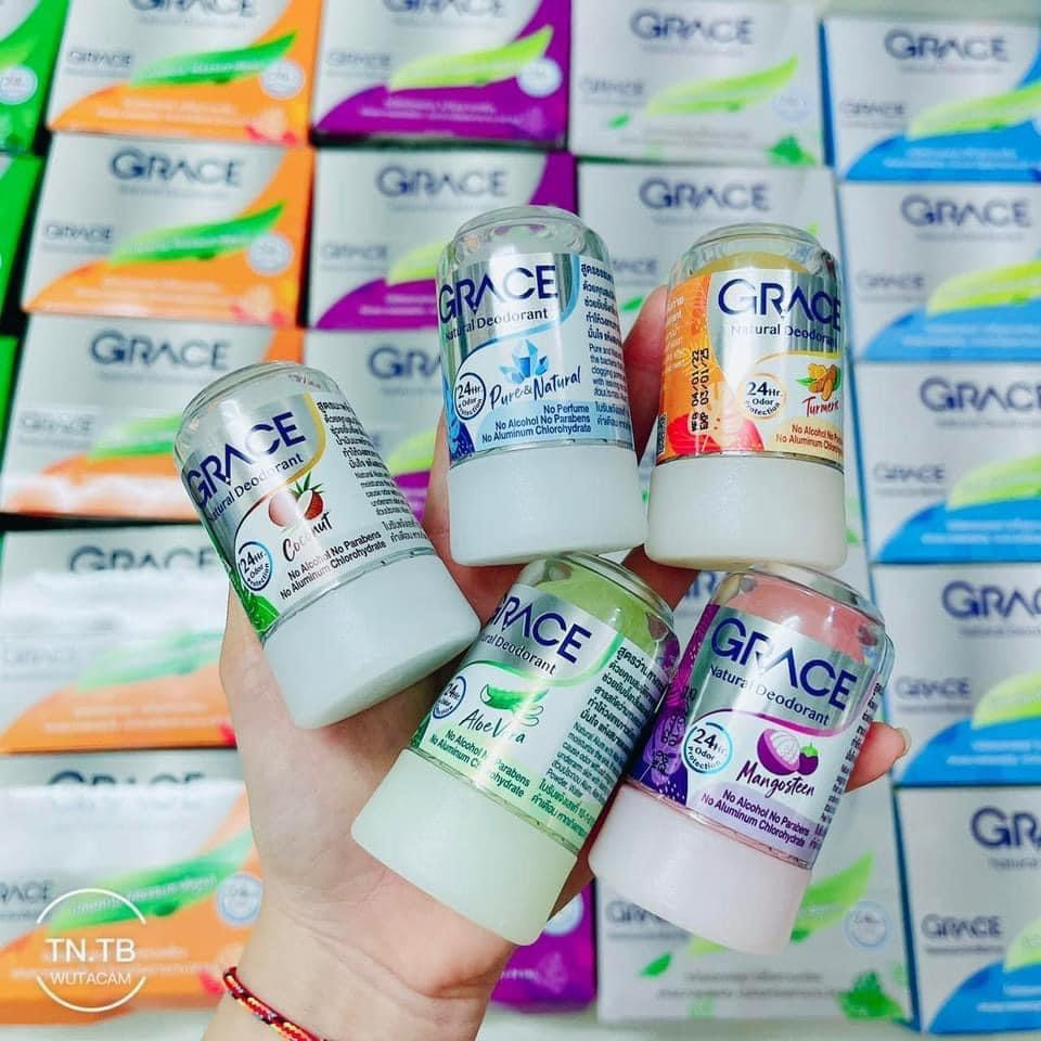 Lăn Khử Mùi Đá Khoáng Grace Thái Lan 70g