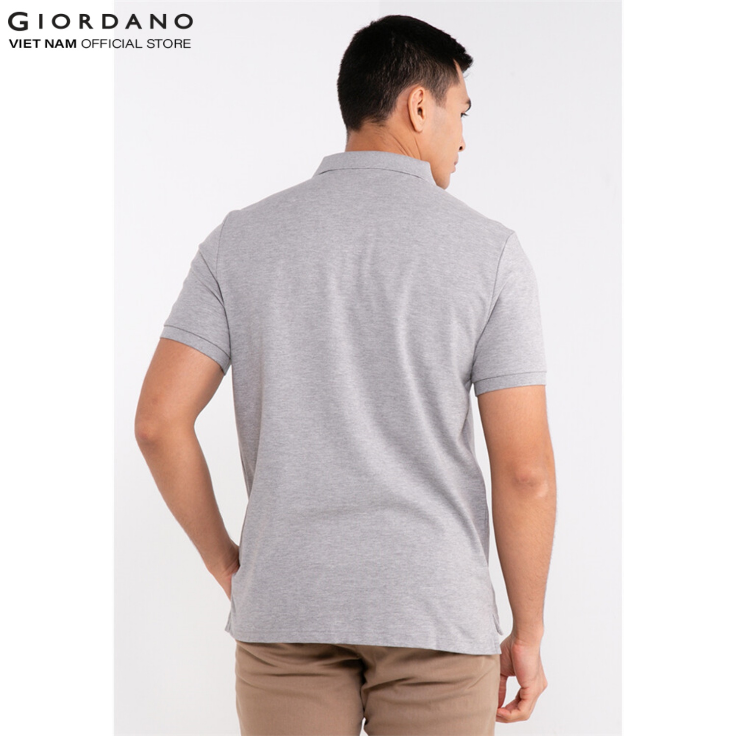 GIORDANO Áo Thun Nam Có Cổ Trơn Polo 01012018