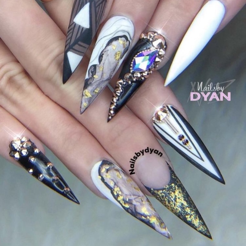 Móng nối tip Hàn Quốc ,from nhọn - Mini Nails