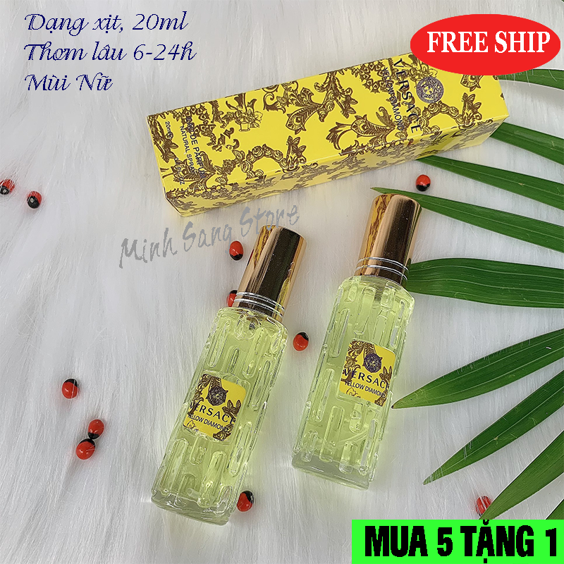 [HCM]COMBO 3 NƯỚC HOA NỮ VESACE MINI 20ML LƯU 6-12H