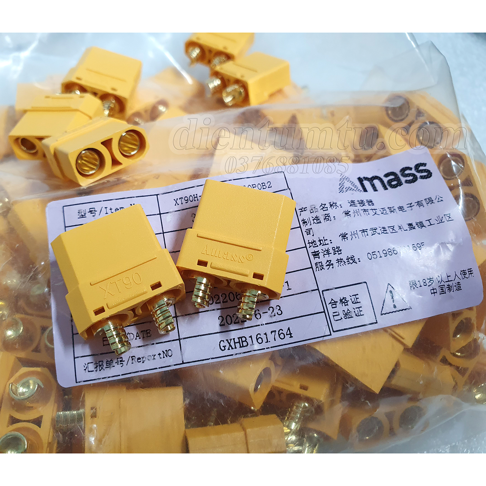 Jack cắm XT90H có chụp bảo vệ ( Jack Cắm Pin Lipo, Nối Nguồn Điện, Pin)