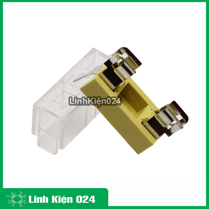 Bộ 5 đế cầu chì 5x20 có nắp