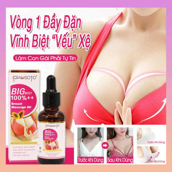 Qiansoto Tinh Dầu Nở Ngực Tăng Ngực Tăng  Vòng 1 Enhancement Breast Oil Massage Upsize nhập khẩu