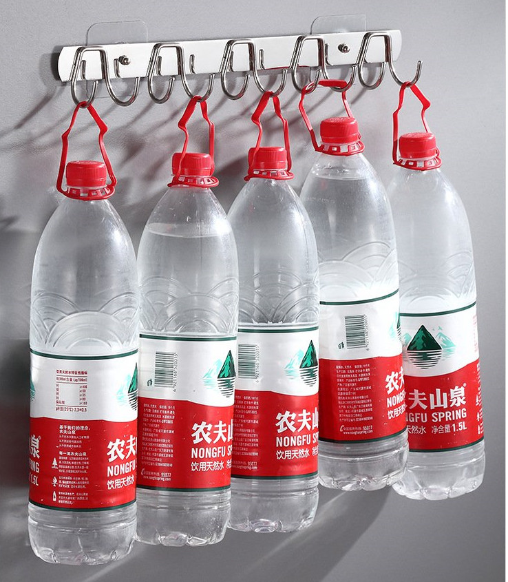 Gía Móc Treo Quần Áo Inox 10 Móc Dan Tường Treo Đồ Nhà Tắm Nhà Bếp Siêu Chắc