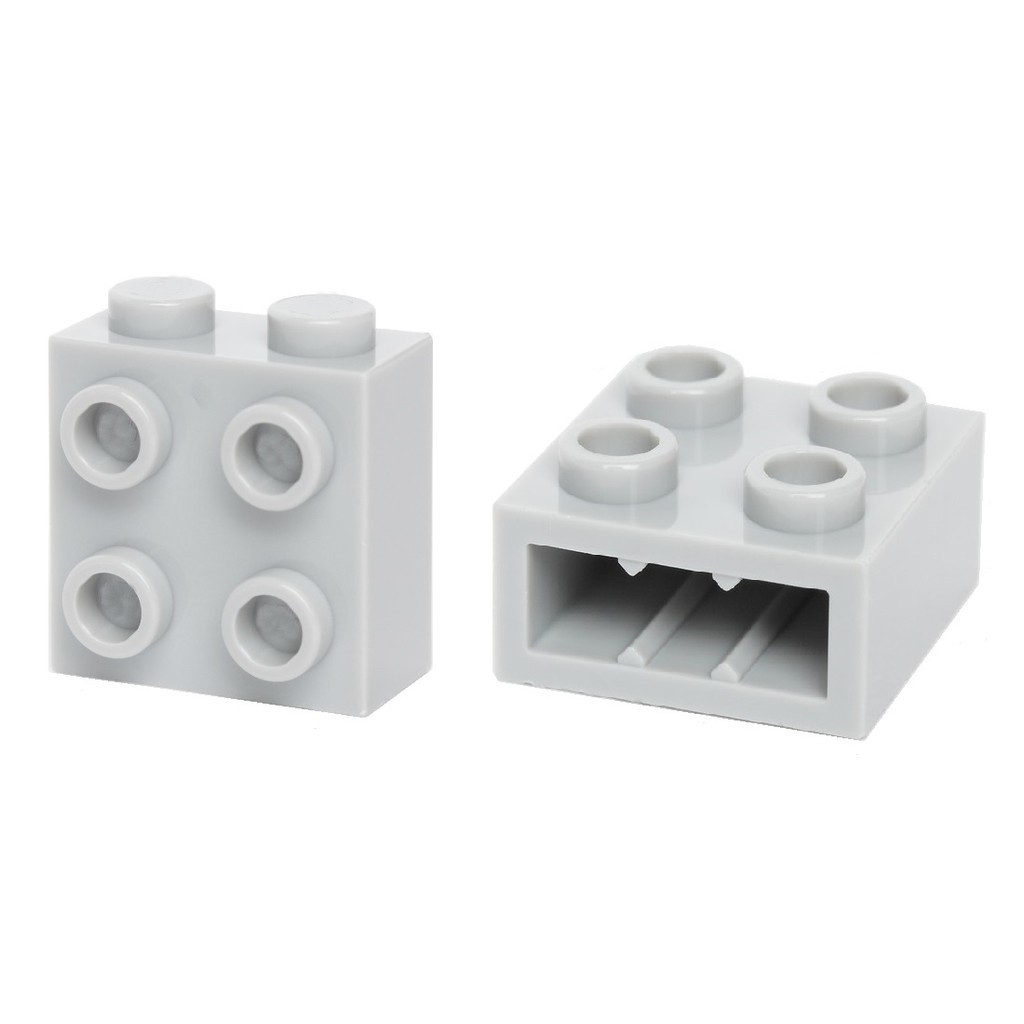 Combo 3 gạch 1x2 cao 6 với 4 nút bên no.940 - phụ kiện đồ chơi lắp ráp tương thích part 22885