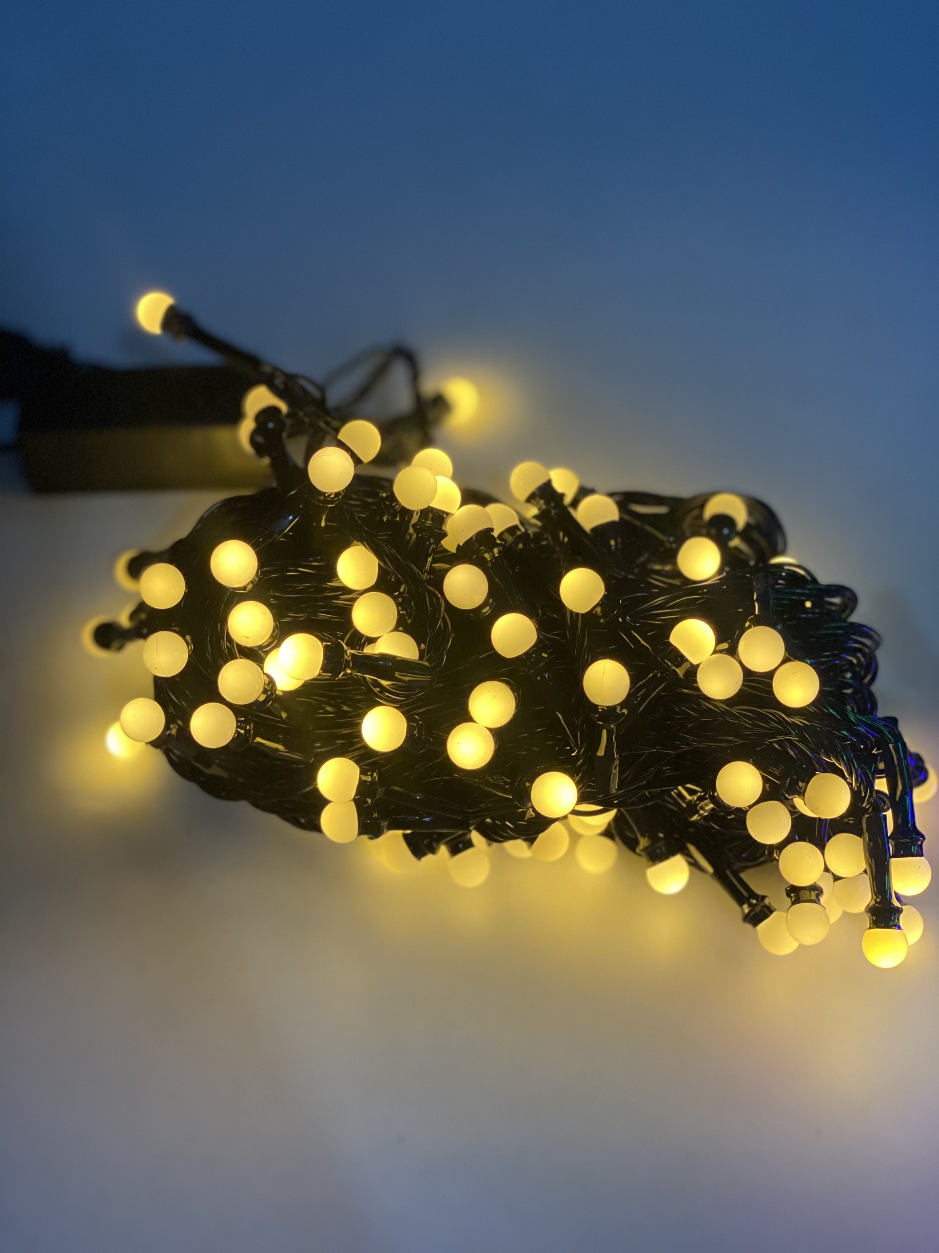 Dây đèn led bi đục nhỏ dài 5m/15m chớp nháy đủ kiểu trang trí Noel, Tết,...