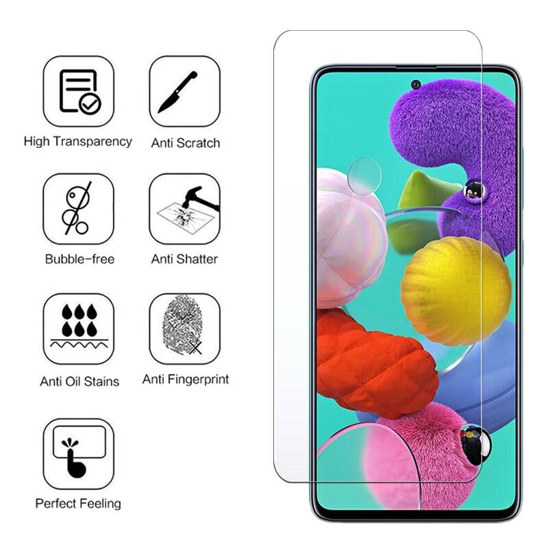 Miếng dán kính cường lực cho samsung a51, dán màn hình samsung