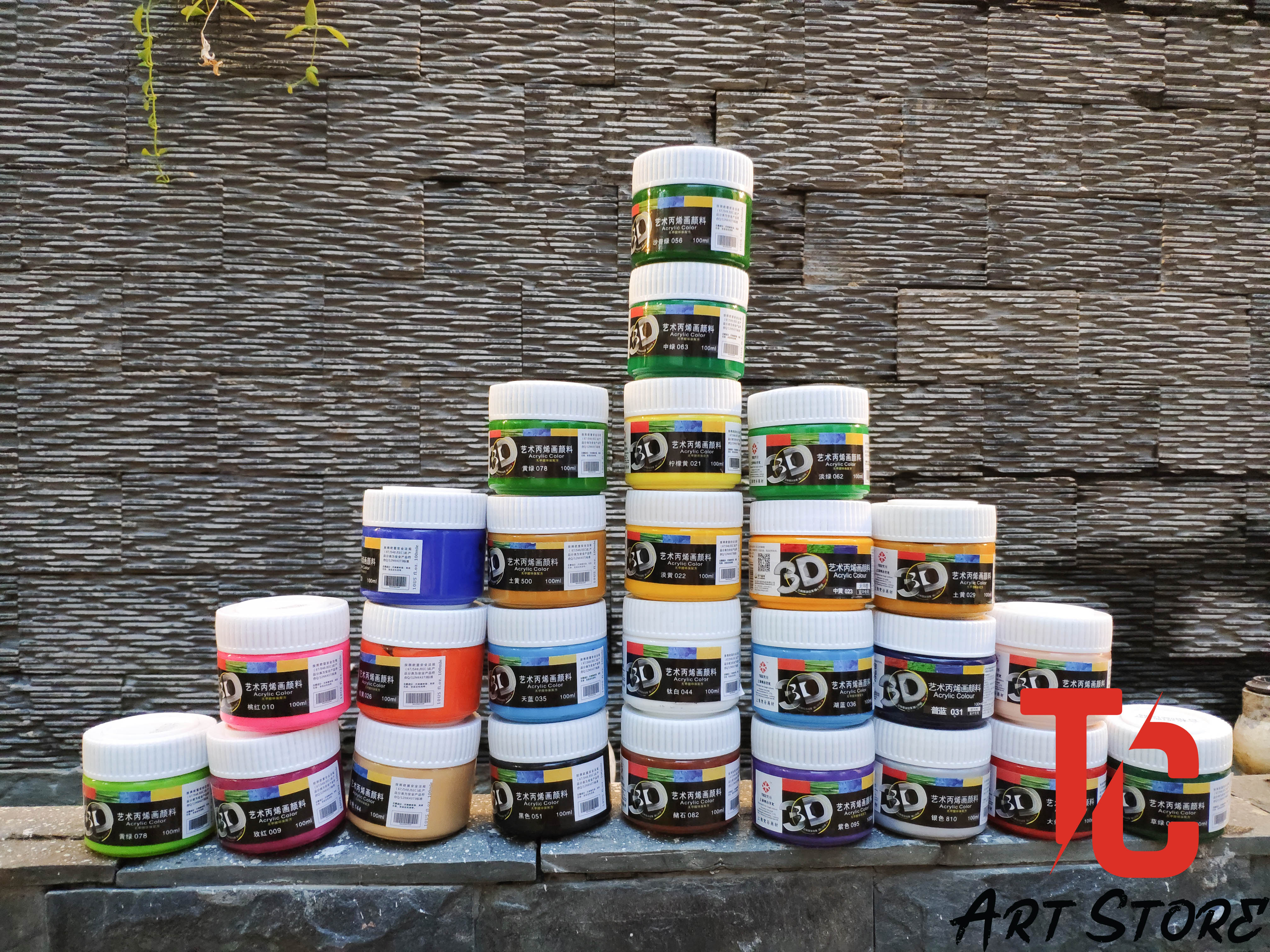 [TC Art Store] Màu Acrylic 3D hũ 100ml