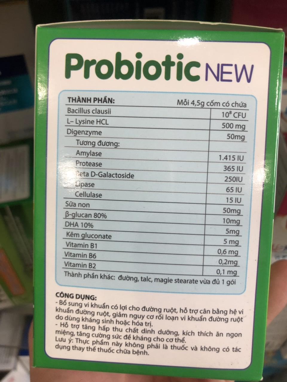 Men vi sinh Probiotic New ( Hộp 30 gói)