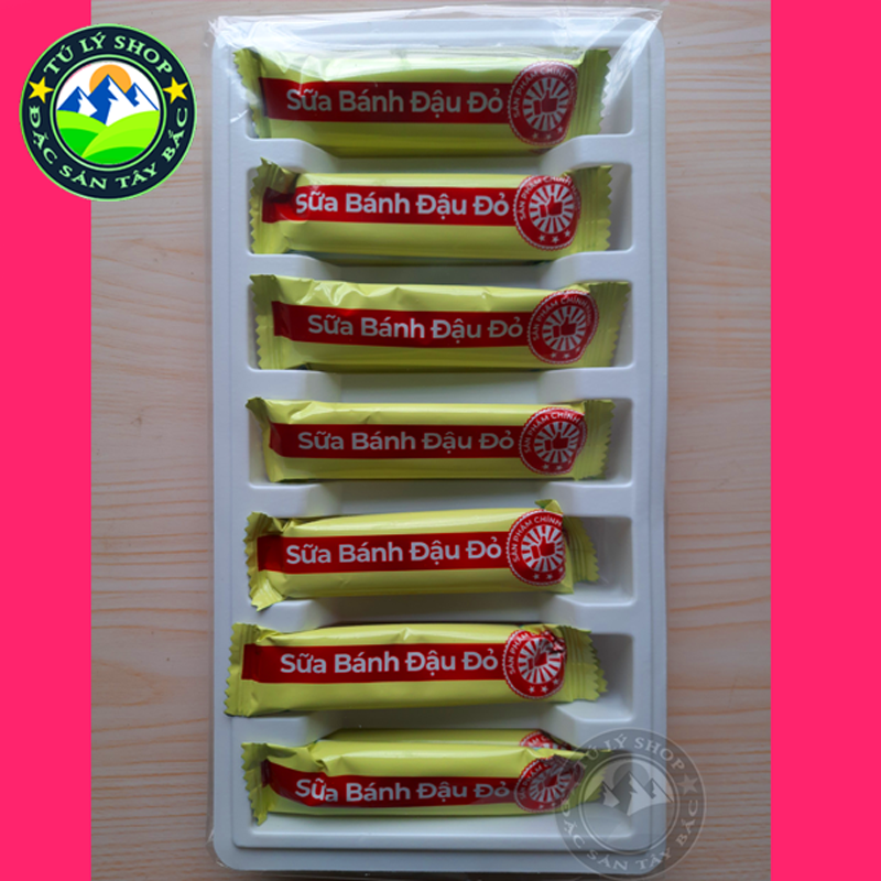 Bánh sữa Mộc Châu vị Đậu đỏ - [Hàng Việt Nam chất lượng cao - Date mới nhất] (hộp 180g)