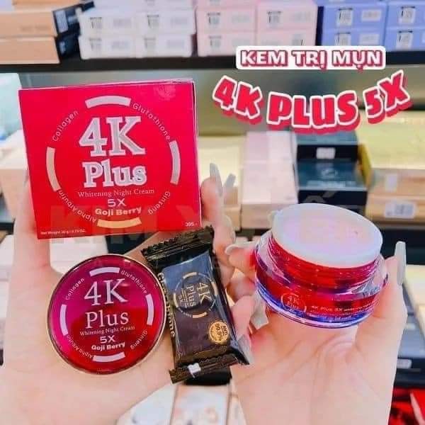 KEM 4K PLUS ĐỎ THÁI LAN dành cho da mụn