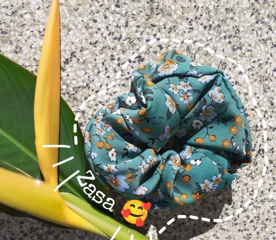 Dây buộc tóc, cột tóc scrunchies hoa nhí, họa tiết dễ thương siêu rẻ - Zasa