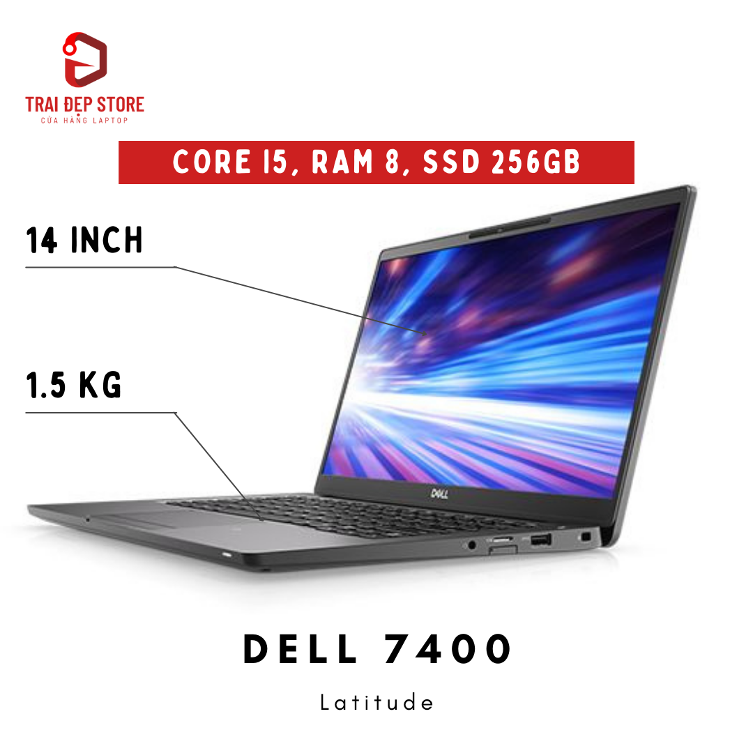 Máy tính Laptop Dell Latitude 7400 Core i5 8365U Ram 8 SSD 256 - MixASale