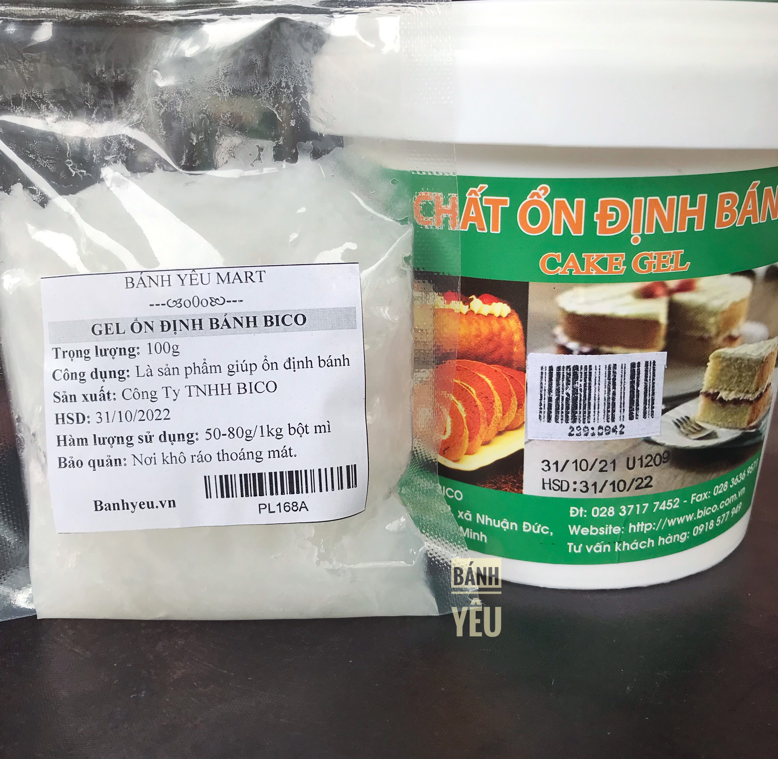 Gel Ổn Định Bánh Bông Lan/Gel Cake BICO Chia-100g