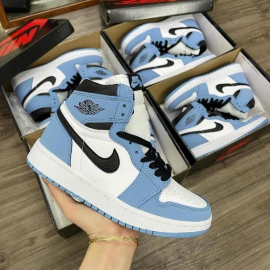 Giày jordan cổ cao tổng kho️ giày jordan xanh dương cổ cao nam nữ hàng cao cấp full box bill