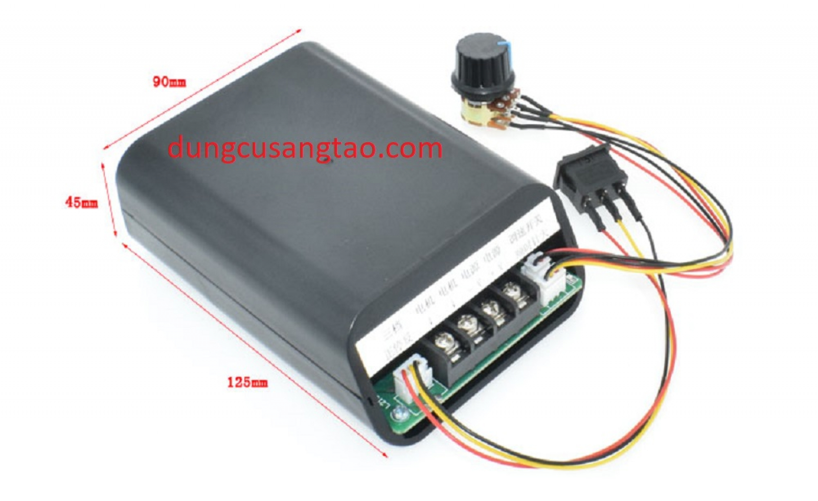 Bộ điều chỉnh tốc độ Dimmer 10 - 55V 40A - Có quạt (chỉnh lưu / chỉnh điện áp / điều tốc)