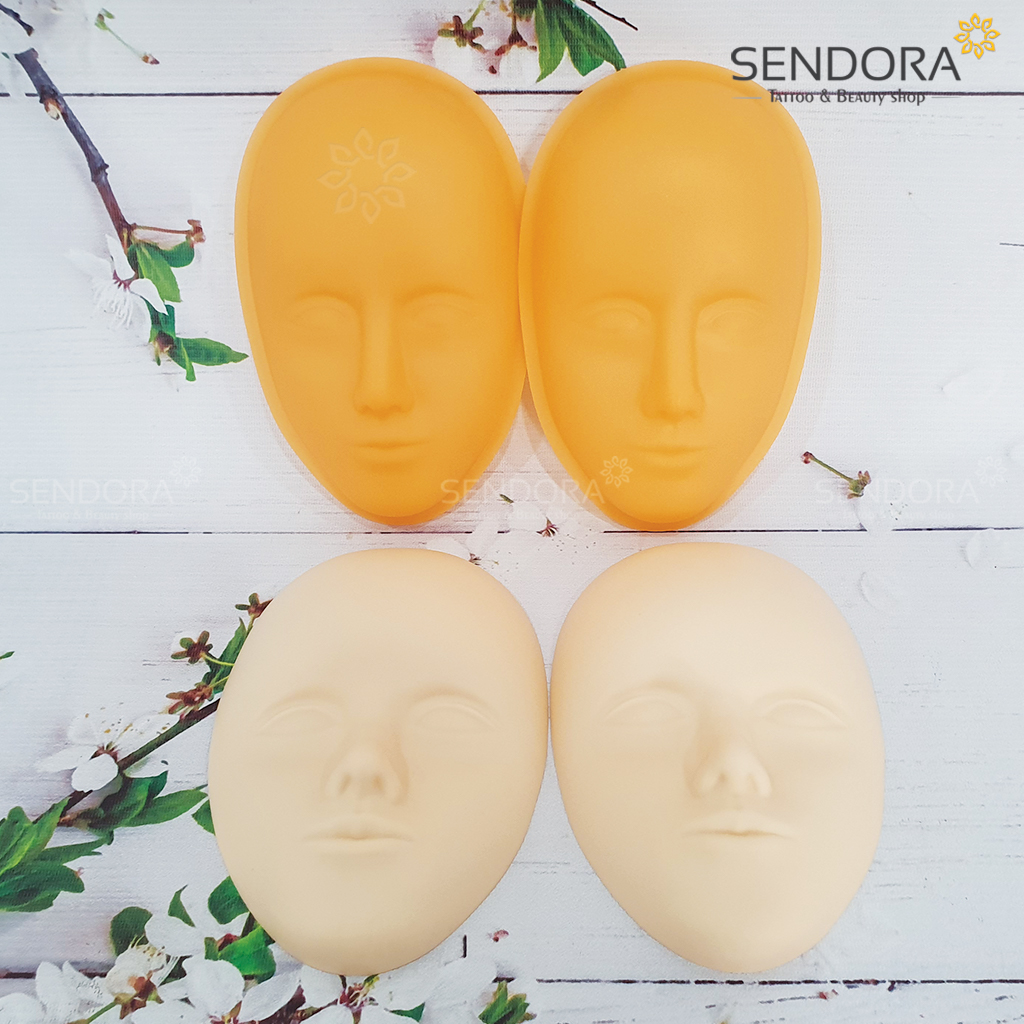 [HCM]Combo Đế và Da 3D tập phun xăm hình khuôn mặt