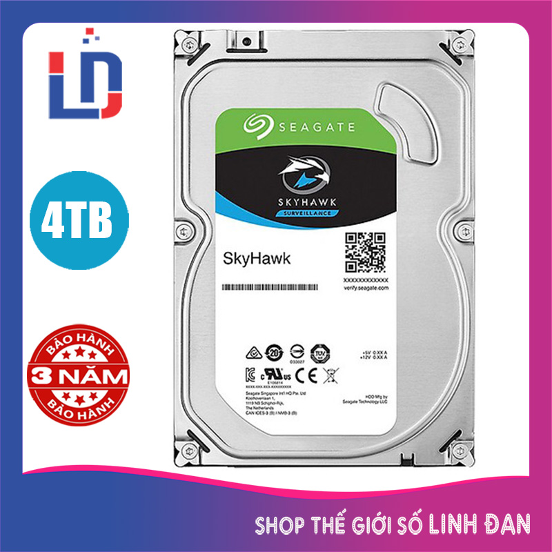 [Trả góp 0%]Ổ cứng máy tính Seagate Skyhawk 6TB 4TB 2TB check serial Seagate - SK TH