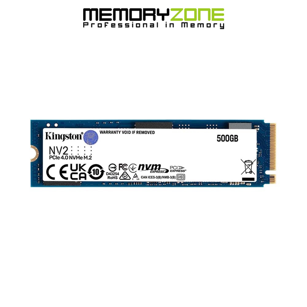 Ổ cứng ssd kingston nv2 500gb m.2 pcie gen4 x4 nvme snv2s/500g