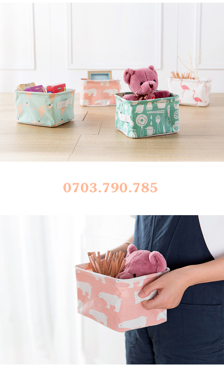 [HCM]Giỏ đựng đồ vải Canvas