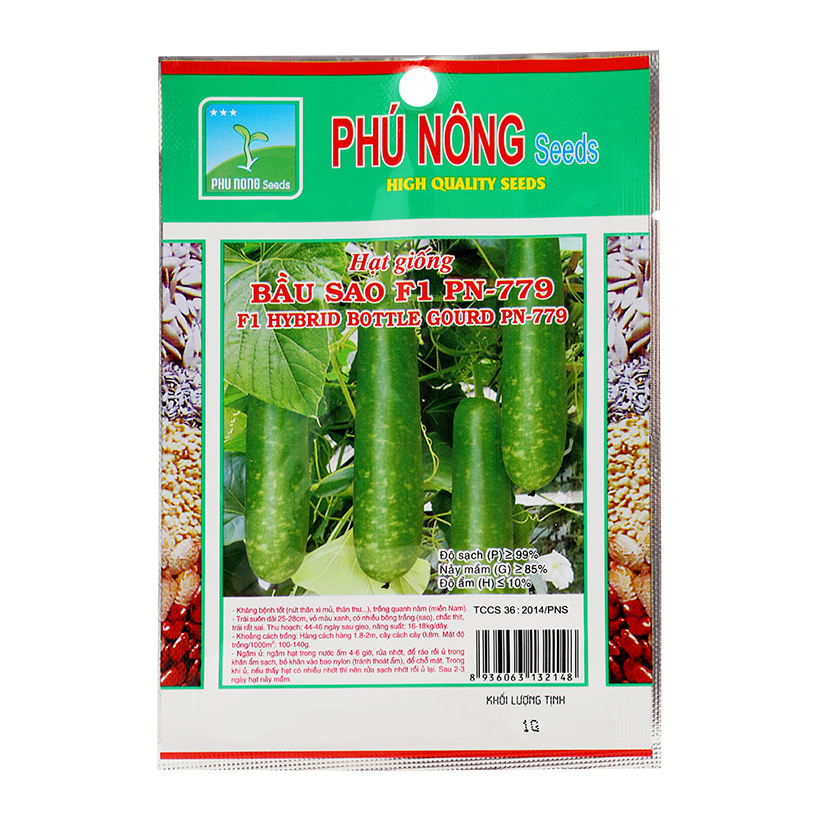 hạt giống bầu sao trái dài Phú Nông