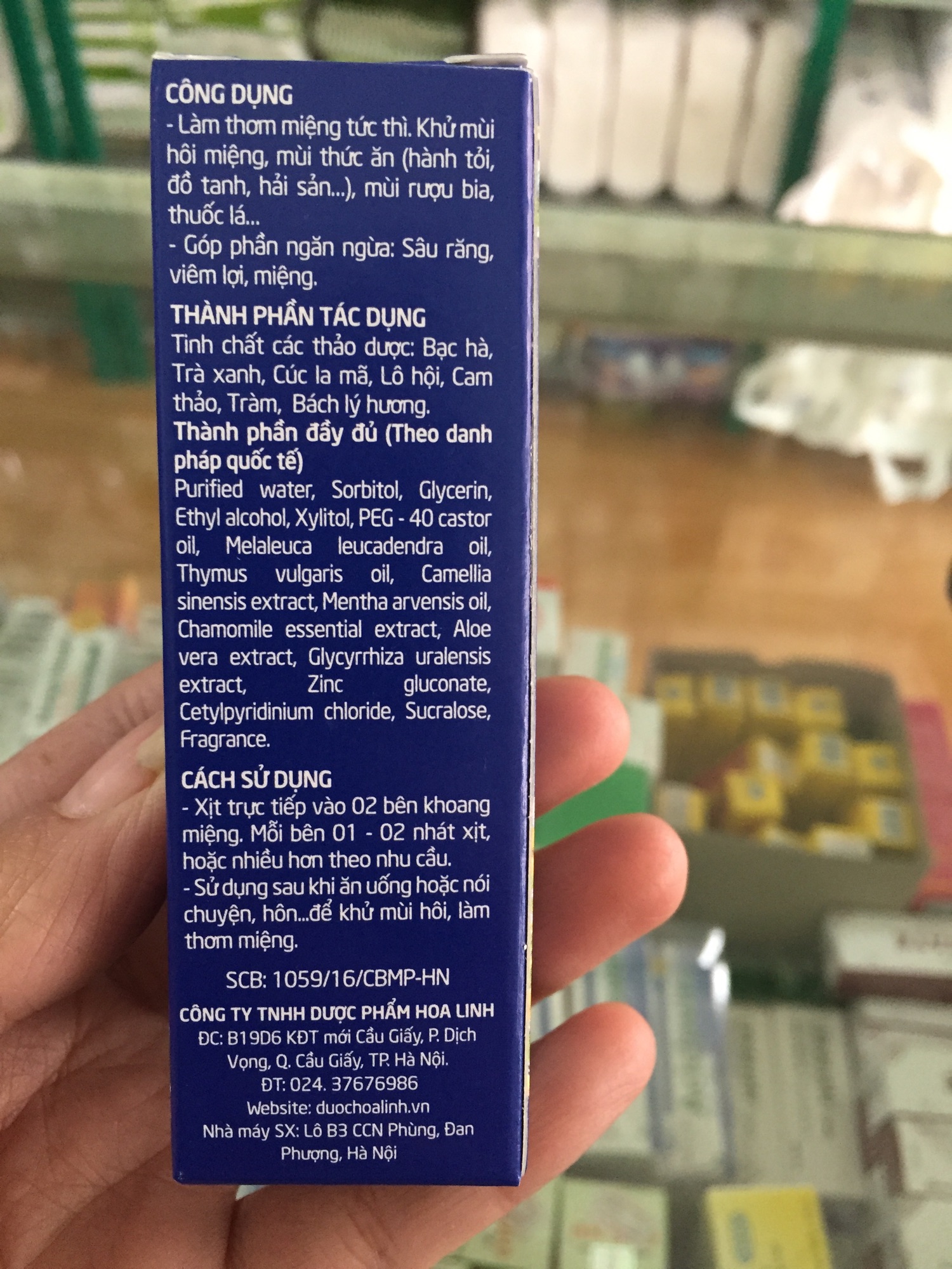 Xịt thơm miệng GreeLux