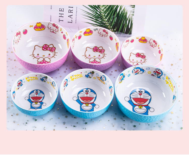 🌸CHÉN BÁT TÔ TRÒN HELLO KITTY DOREMON